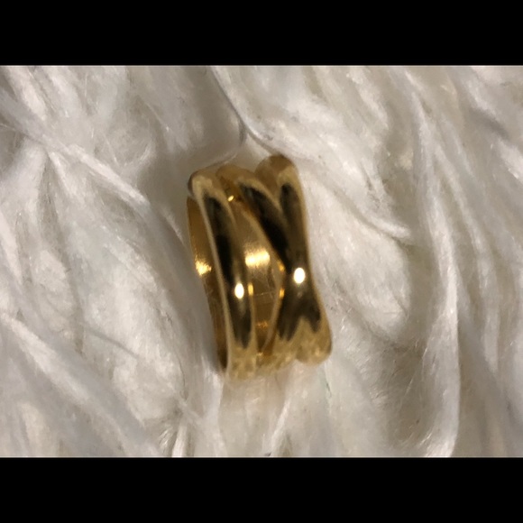 NWT 18K Gold Dipped Ring Size 3.5 or 4 Sensitive Skin Friendly Hypoallergenic - Picture 3 of 4